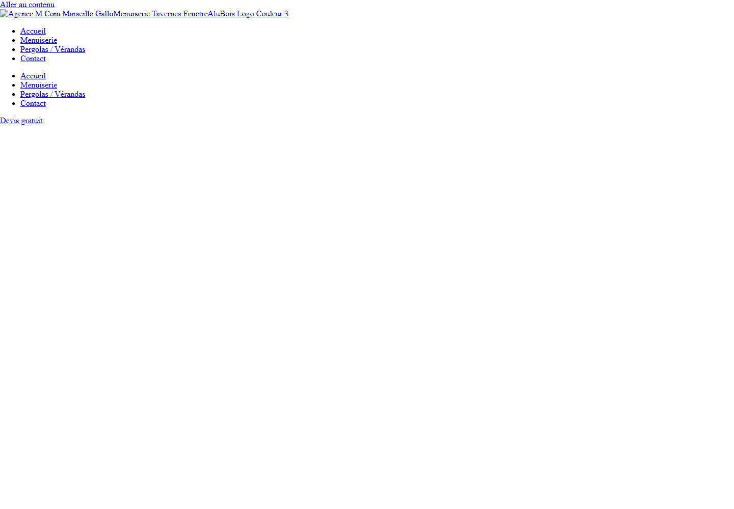 Gallo Menuiserie website homepage preview